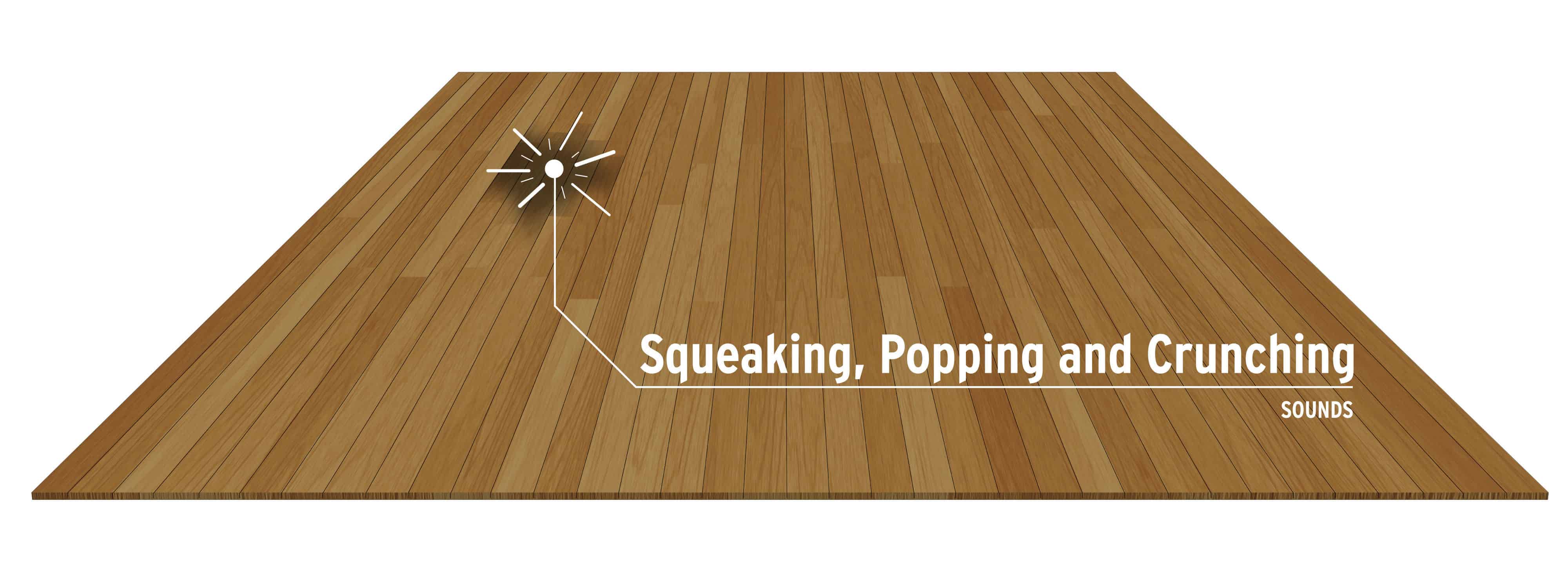 Crunching Engineered Floors, How To Get Adhesive Off Engineered Wood Floors