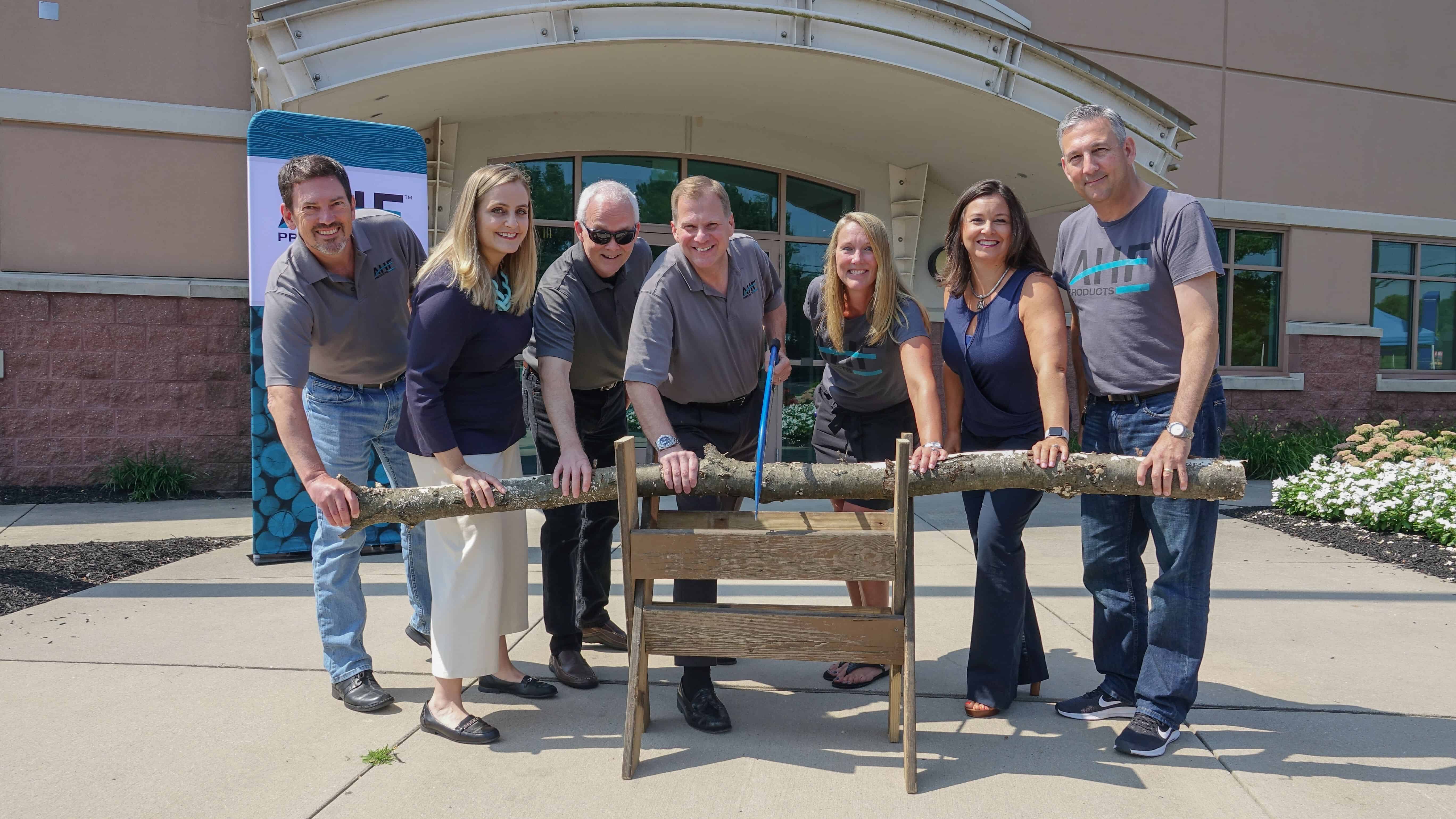 Ribbon-Cutting-Log-Cutting-AHF-Grand-Opening-Celebration- – Hardwood ...