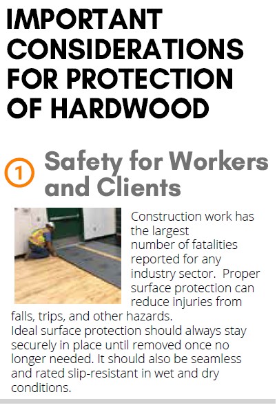 Important Consideration - Safety for Worker and Clients