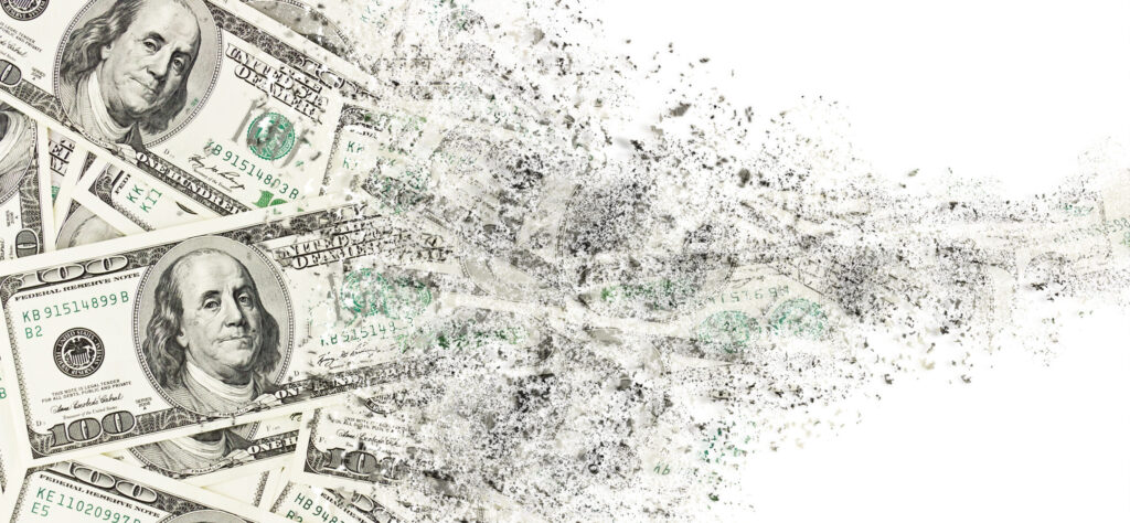 Money Disintegrating
