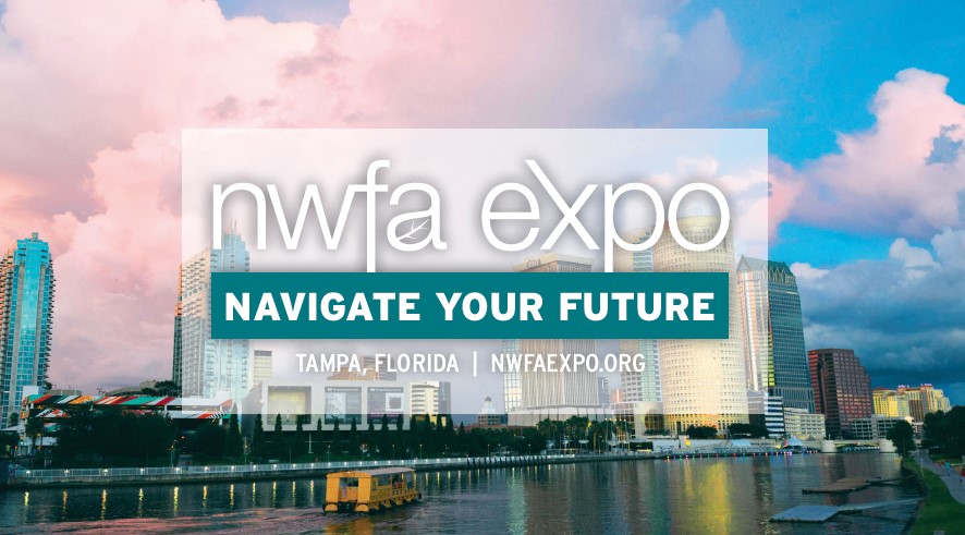 2022 NWFA Expo Logo with Tampa Background