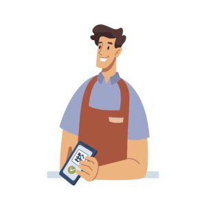 Business Mobile Phone Payment Graphic