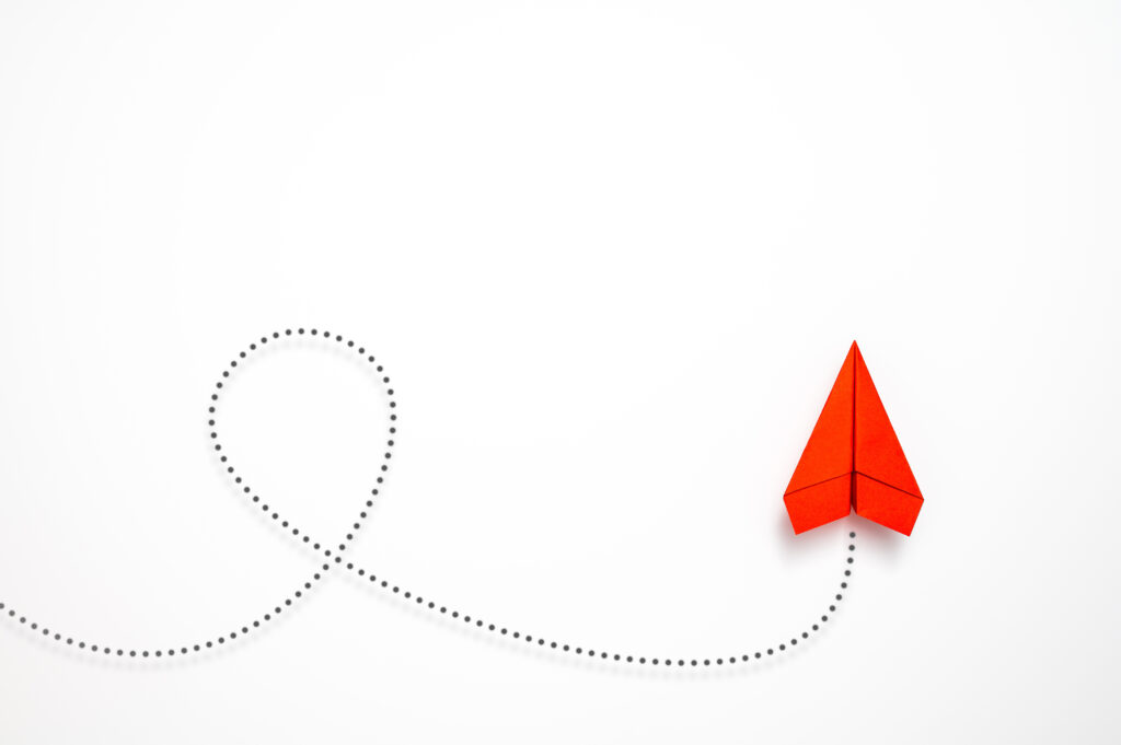 Economic Paper Plane Graphic