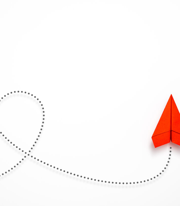 Economic Paper Plane Graphic