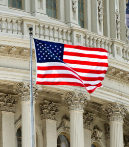 Capitol Dome with Flag