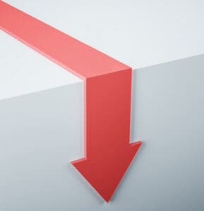 Red Arrow Down