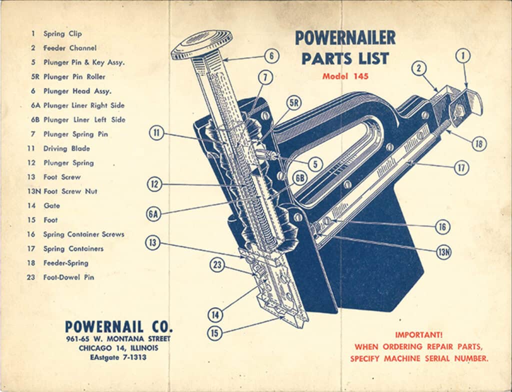 Powernail 145 Schematic