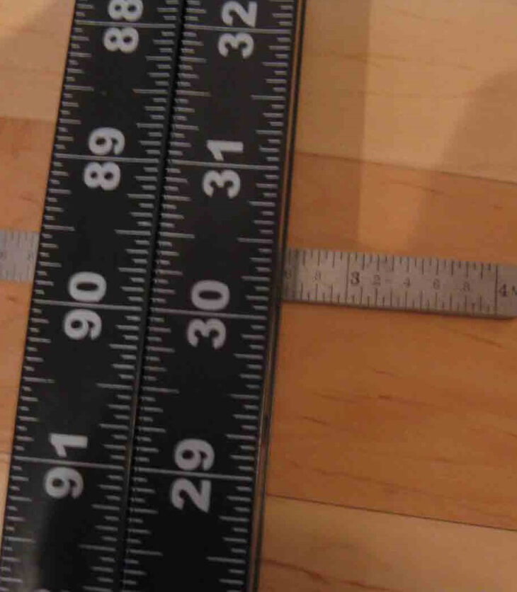Measured the dip