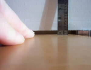 5mm gap under baseboard