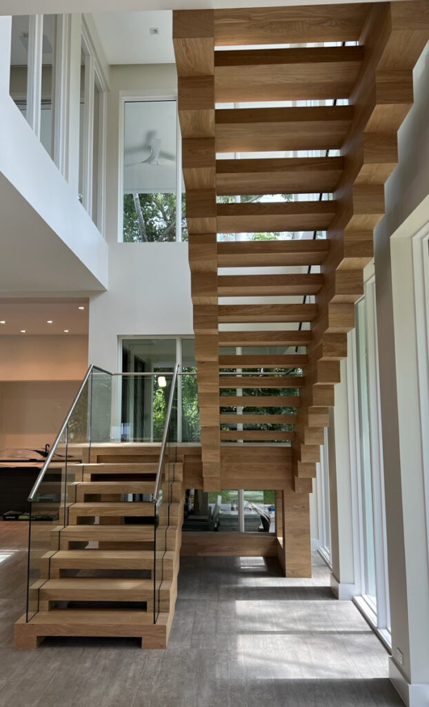 Walk on Wood Stair