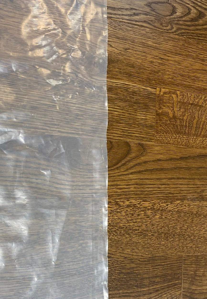 Plastic Flooring Installed on Top of Wood?